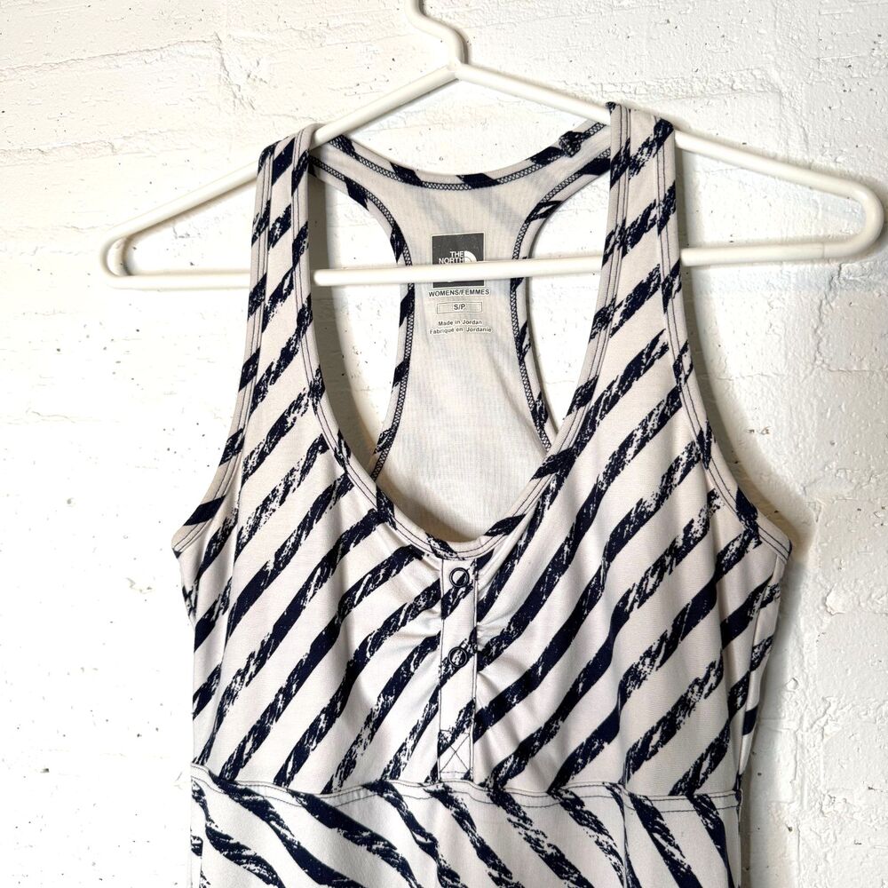 The North Face Sriped Racerback Dress M Coastal Granola Girl Sporty Gorpcore - Picture 4 of 8